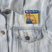 Rosie the Riveter: Starke Frauen Empowerment Button (Beispiel)