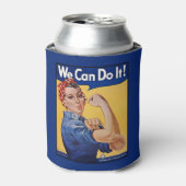 Rosie the Riveter: Starke Frauen Empowerment Dosenkühler (Kanne Vorderseite)