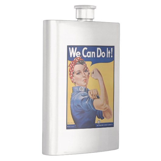 Rosie the Riveter: Starke Frauen Empowerment Flachmann (Rechts)