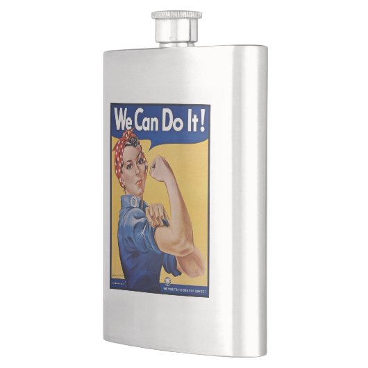 Rosie the Riveter: Starke Frauen Empowerment Flachmann (Links)