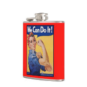 Rosie the Riveter: Starke Frauen Empowerment Flachmann (Links)