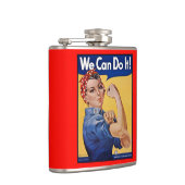 Rosie the Riveter: Starke Frauen Empowerment Flachmann (Rechts)