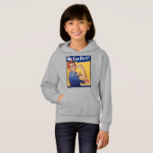 Rosie the Riveter: Starke Frauen Empowerment Hoodie (Vorne ganz)