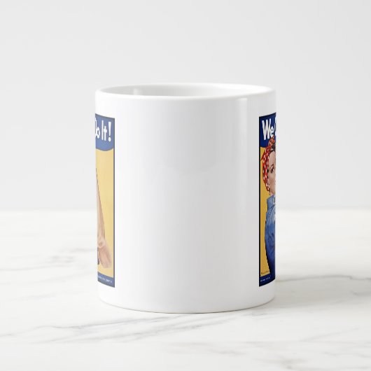 Rosie the Riveter: Starke Frauen Empowerment Jumbo-Tasse (Vorderseite)