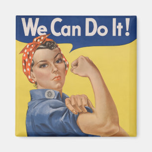 Rosie the Riveter: Starke Frauen Empowerment Magnet