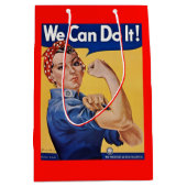 Rosie the Riveter: Starke Frauen Empowerment Mittlere Geschenktüte (Vorderseite)