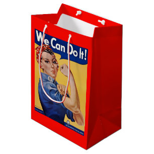 Rosie the Riveter: Starke Frauen Empowerment Mittlere Geschenktüte