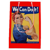 Rosie the Riveter: Starke Frauen Empowerment Mittlere Geschenktüte (Rückseite)