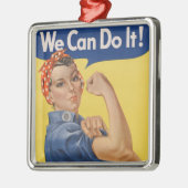 Rosie the Riveter: Starke Frauen Empowerment Ornament Aus Metall (Links)