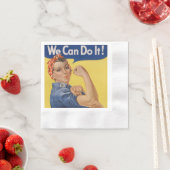 Rosie the Riveter: Starke Frauen Empowerment Serviette (Beispiel)