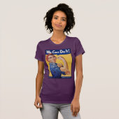 Rosie the Riveter: Starke Frauen Empowerment T-Shirt (Vorne ganz)