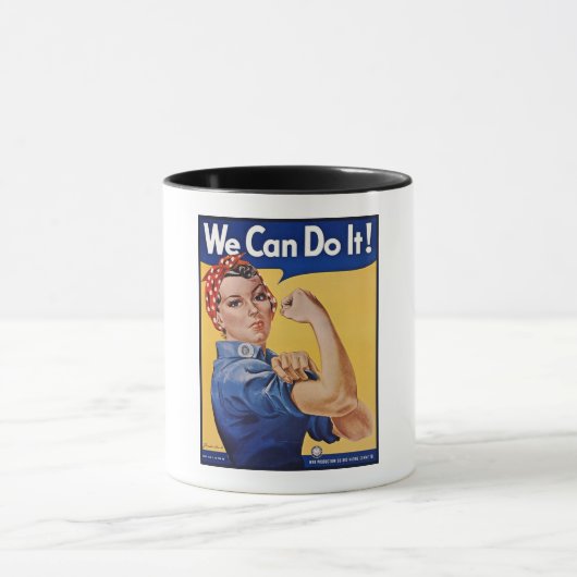 Rosie the Riveter: Starke Frauen Empowerment Tasse (Zentrum)