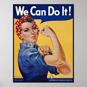 Rosie the Riveter – Starke Frauen in der Arbeitswe Poster