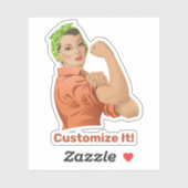Rosie the Riveter Sticker (Blatt)