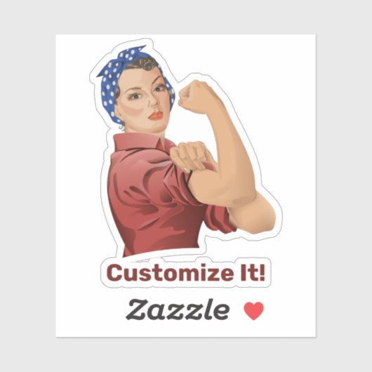 Rosie the Riveter Sticker (Blatt)