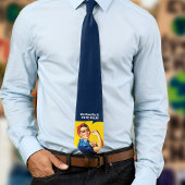 Rosie the Riveter | STIMMEN BLAUE | Konstruktion v Krawatte