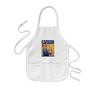 Rosie the Riveter Strong Women Girl Power Kinderschürze