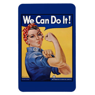 Rosie the Riveter Strong Women in Workforce Magnet