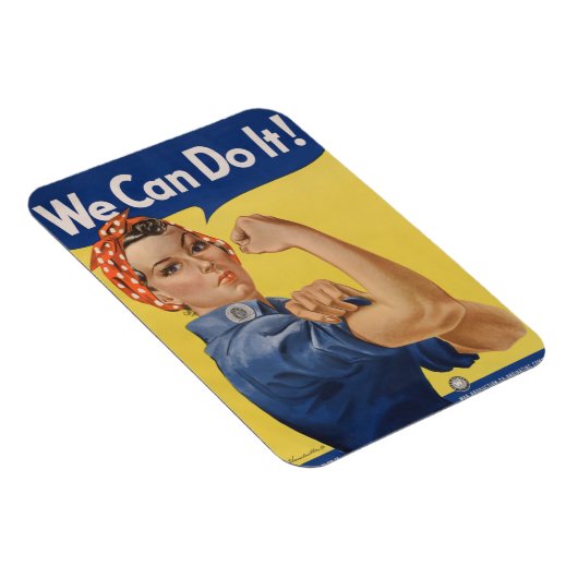 Rosie the Riveter Strong Women in Workforce Magnet (Rechte Seite)