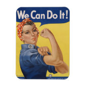 Rosie the Riveter Strong Women in Workforce Magnet (Vertikal)