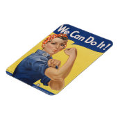 Rosie the Riveter Strong Women in Workforce Magnet (Linke Seite)