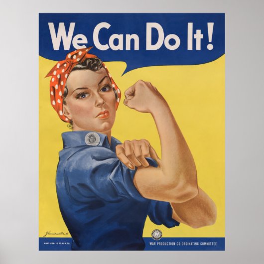 Rosie the Riveter Strong Women in Workforce Poster (Vorne)