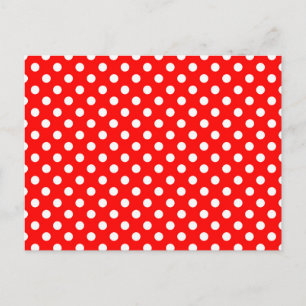 Rosie The Riveter Style Mode Polka Dots Postkarte