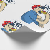 Rosie the riveter taco cinco de mayo geschenkpapier (Ecke)