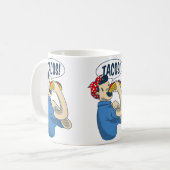 Rosie the riveter taco cinco de mayo kaffeetasse (Vorderseite Links)