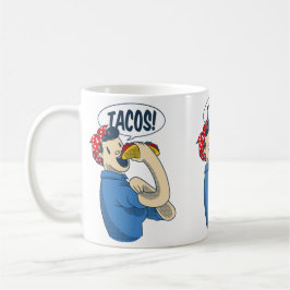 Rosie the riveter taco cinco de mayo kaffeetasse