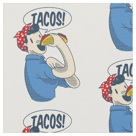 Rosie the riveter taco cinco de mayo stoff (Nahaufnahme)