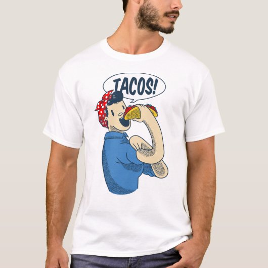 Rosie the riveter taco cinco de mayo T-Shirt (Vorderseite)
