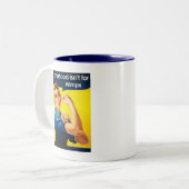 Rosie the Riveter ~ Tone Coffee Tasse (Vorderseite Links)