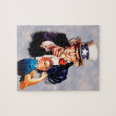 Rosie the Riveter & Uncle Sam design Puzzle (Horizontal)