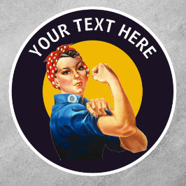 Rosie the Riveter Vintag Aufkleber