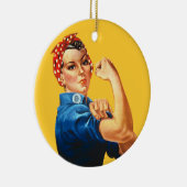 Rosie the Riveter Vintag Feminism Ornament (Rechts)