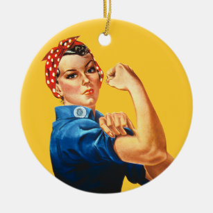Rosie the Riveter Vintag Feminism Ornament