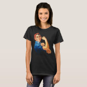 Rosie the Riveter Vintag Feminism T - Shirt (Vorne ganz)
