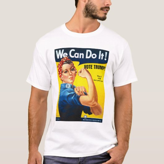 Rosie the Riveter Vote Trump T-Shirt (Vorderseite)