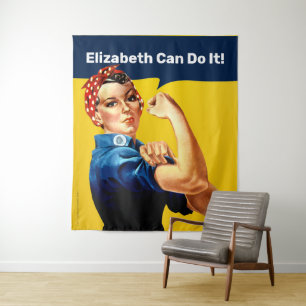 Rosie the Riveter Wandtapeten Personalisieren Wandteppich