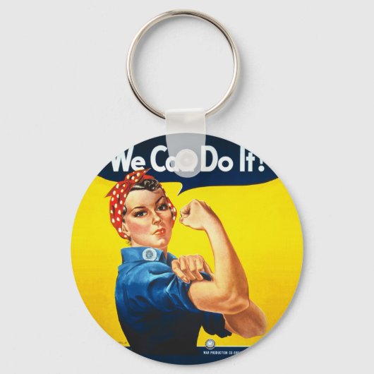 Rosie the Riveter - "We can do it!" Schlüsselanhänger (Vorderseite)
