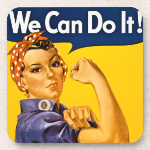 Rosie the Riveter We Can Do It Vintage Getränkeuntersetzer