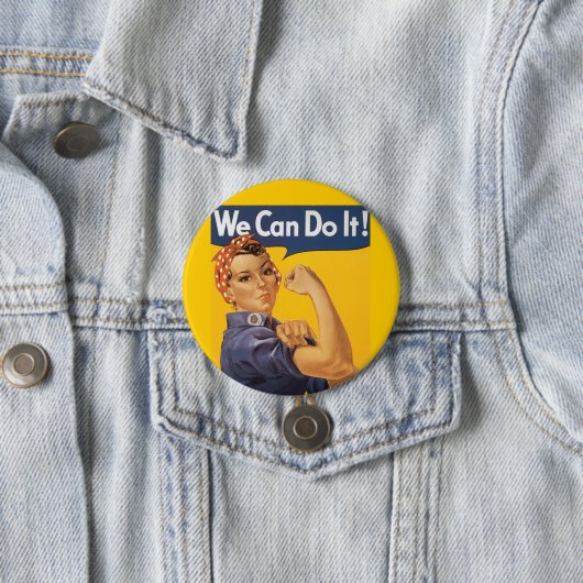 Rosie the Riveter "We Can IT" Button (Beispiel)