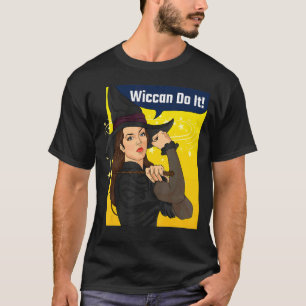 Rosie The Riveter Wiccan Do it Feminist Hexe Ret T-Shirt
