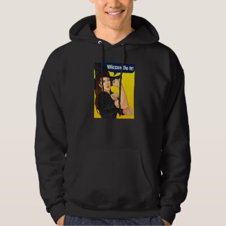 Rosie The Riveter Wiccan Do It Feminist Witch Retr Hoodie