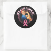 Rosie the Riveter, wir können Brustkrebs heilen Runder Aufkleber (Tasche)