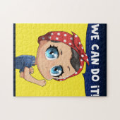 Rosie the Riveter Wir können es Chibi Girl Anime Puzzle (Horizontal)