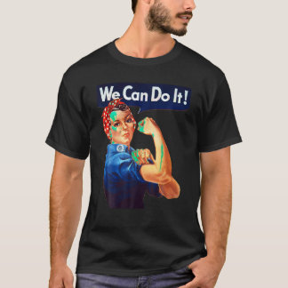 Rosie The Riveter wir können es feminist Retro T T-Shirt