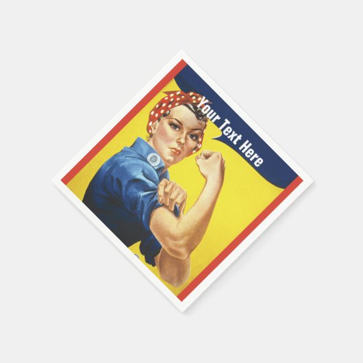 Rosie the Riveter Wir können es machen, einen benu Serviette (Ecke)