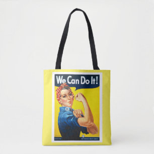 Rosie the Riveter Wir können es Niedlich und Spaß  Tasche